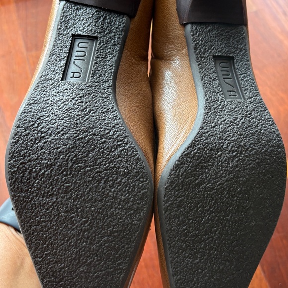 Unisa Brown Leather Mid-Height Kitten Heel - Picture 6 of 10